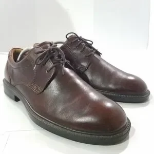 Ecco Shoes Mens 9 B Brown Suede Casual Oxford Shock Point Sneaker Career Office s-l400.jpg main image 3